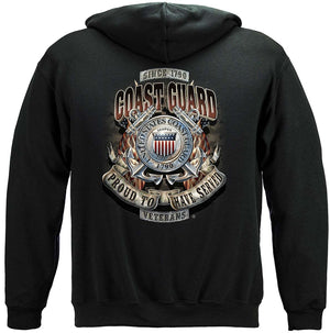 More Picture, Coast Guard Proud To Have Served Premium Hooded Sweat Shirt