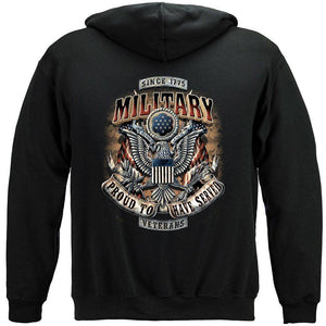 More Picture, Veteran Proud To Have Served Premium Men's Long Sleeve