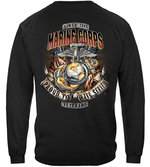More Picture, Marines Proud To Have Served Premium Hooded Sweat Shirt