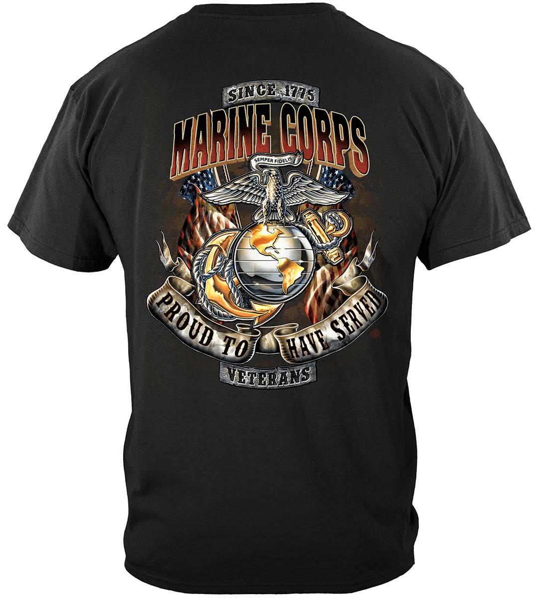 Marines Proud To Have Served Premium Hooded Sweat Shirt
