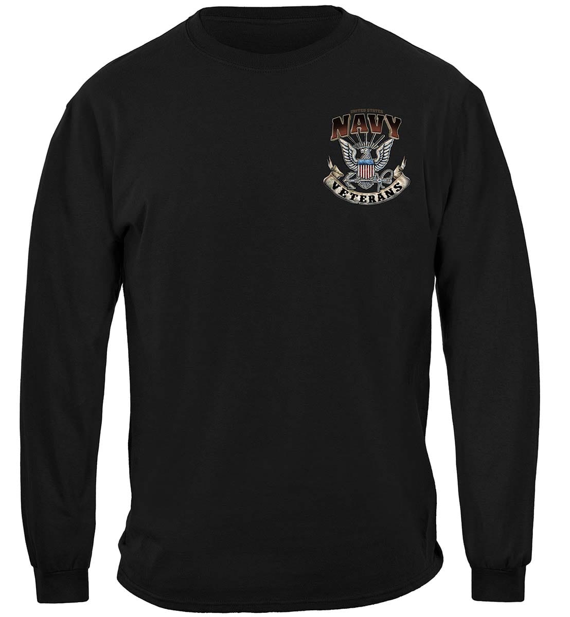 Navy Proud To Have Served Premium Hooded Sweat Shirt