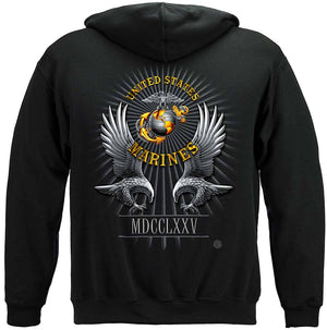 More Picture, USMC Marine Corps Founded Date 1775 Premium T-Shirt