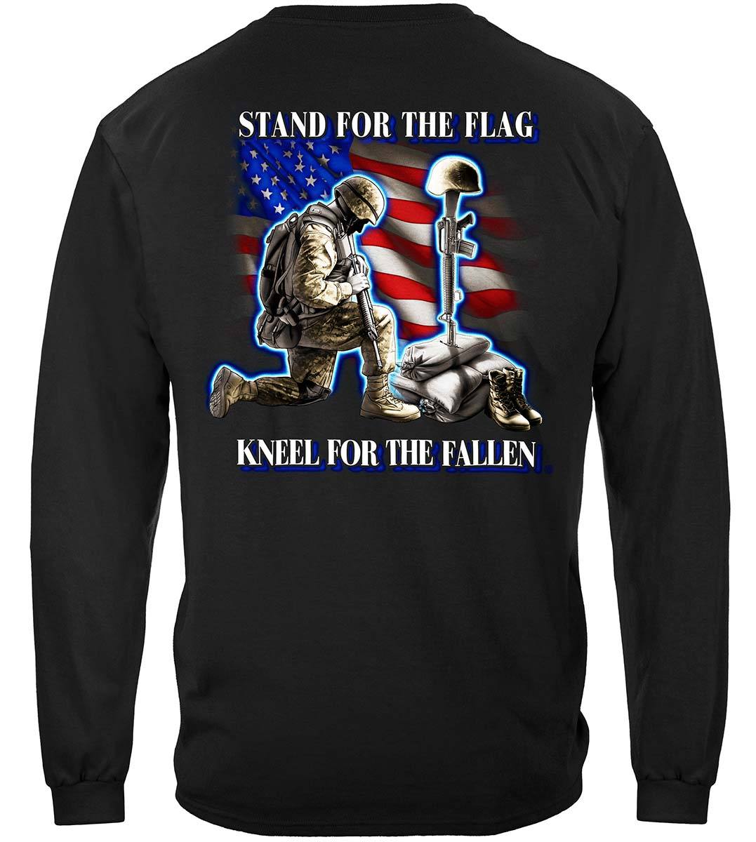 I Stand For The Flag Kneel For The Fallen Premium Long Sleeves