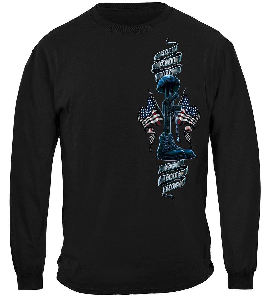 I Stand For The Flag Kneel For The Fallen Premium Long Sleeves