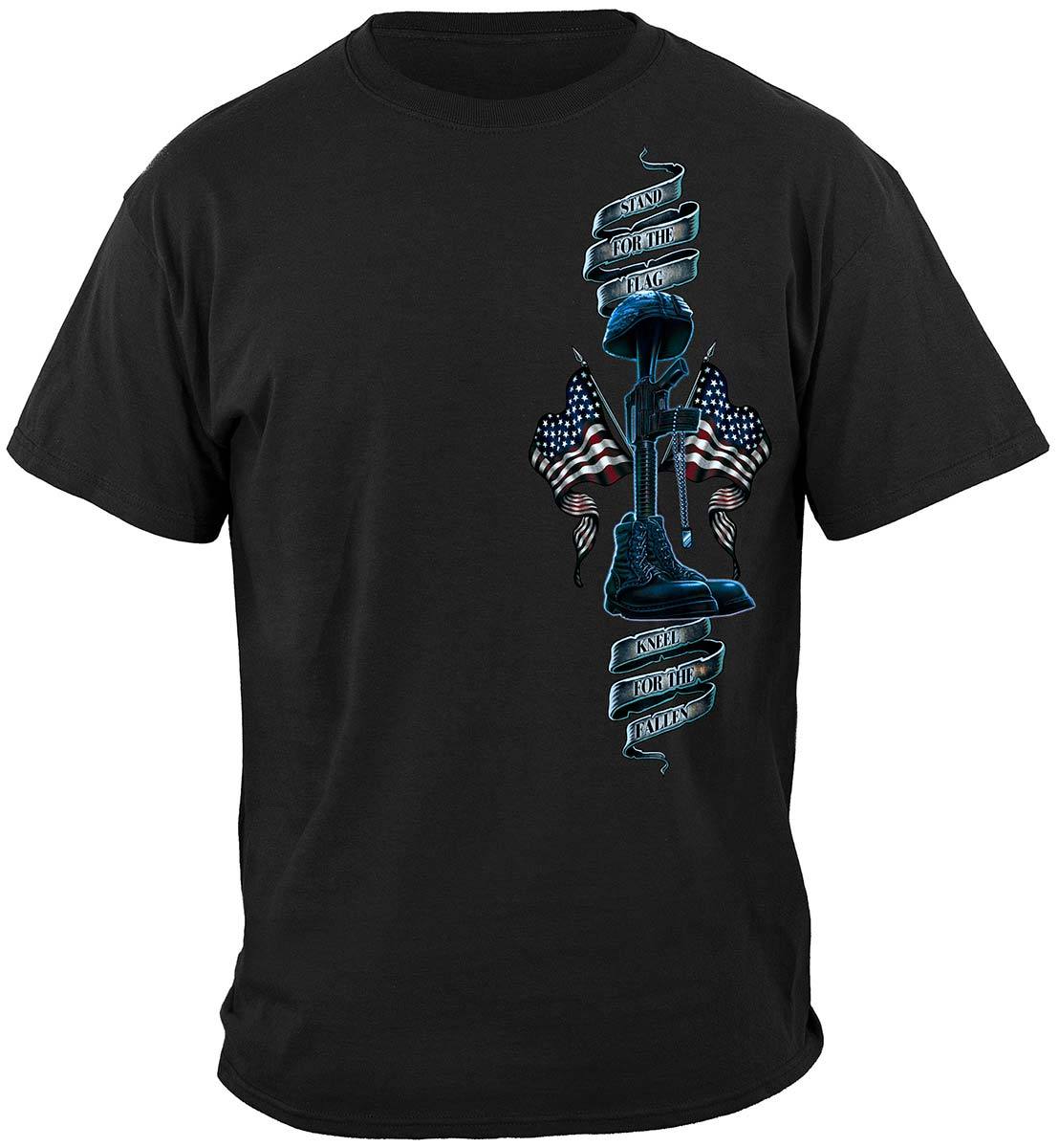 I Stand For The Flag Kneel For The Fallen Premium Long Sleeves