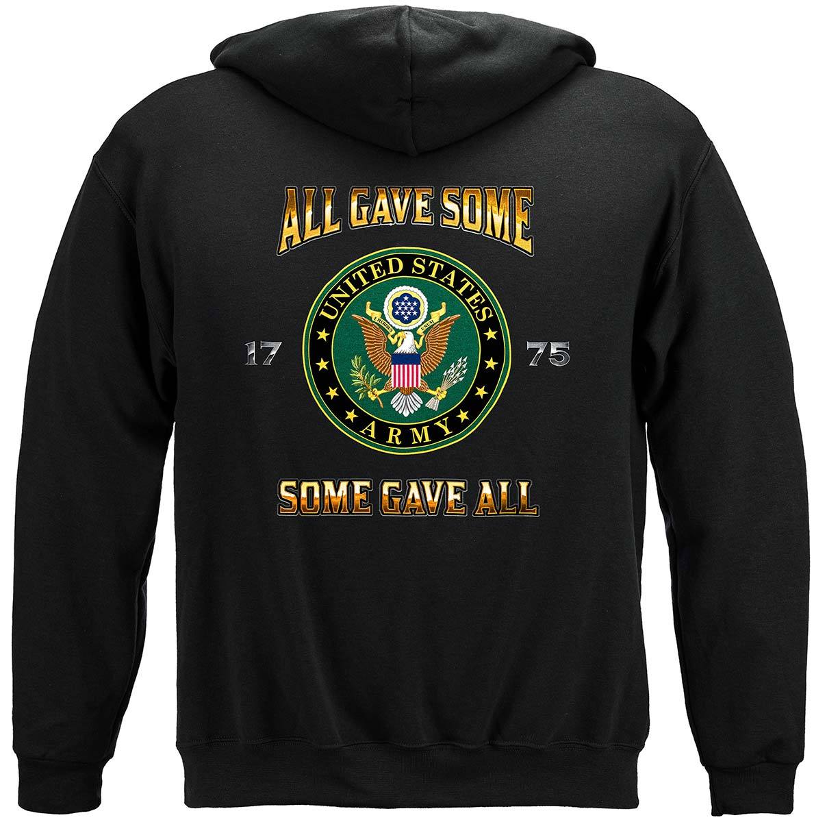 US Army All Gave Some Premium Hooded Sweat Shirt