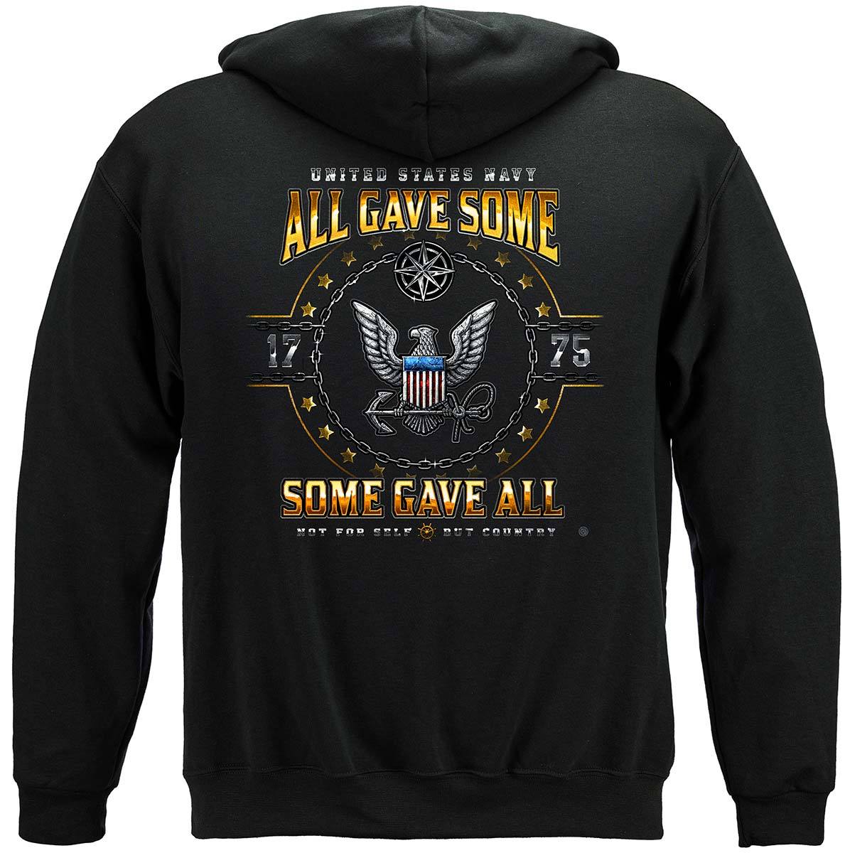 US Navy All Gave Some Premium Hooded Sweat Shirt