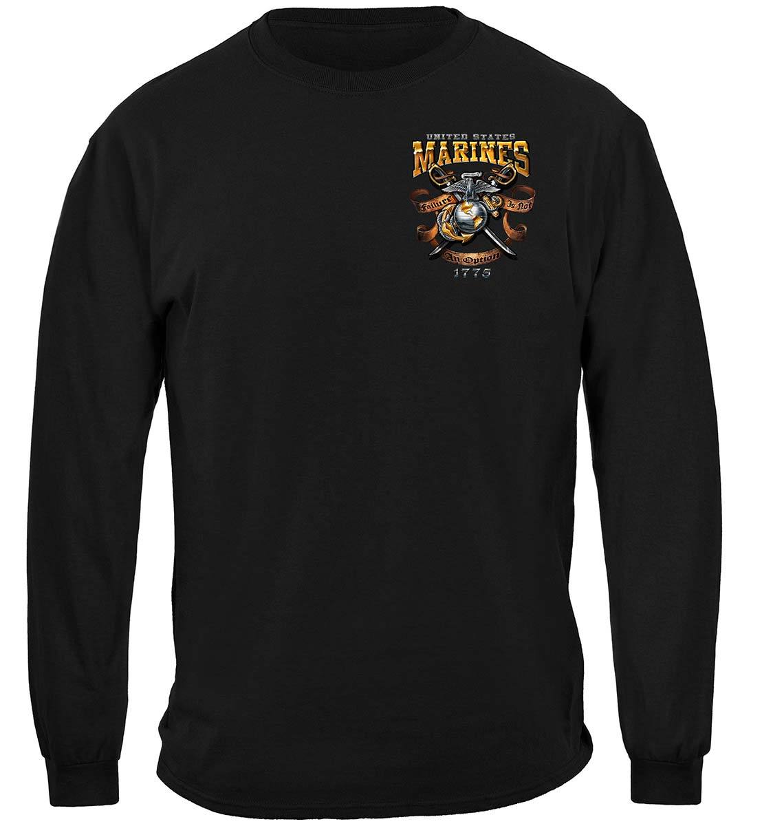 USMC Failure Is Not An Option Premium Hooded Sweat Shirt