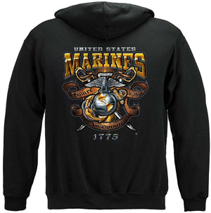 More Picture, USMC Failure Is Not An Option Premium Hooded Sweat Shirt