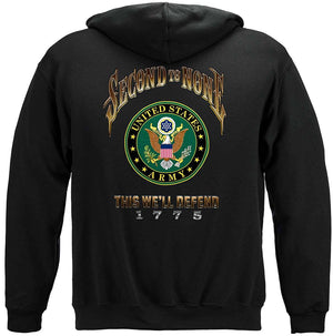 More Picture, US Army Second To None Premium Hooded Sweat Shirt