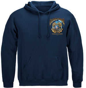 More Picture, US Coast Guard Second To None Premium Hooded Sweat Shirt