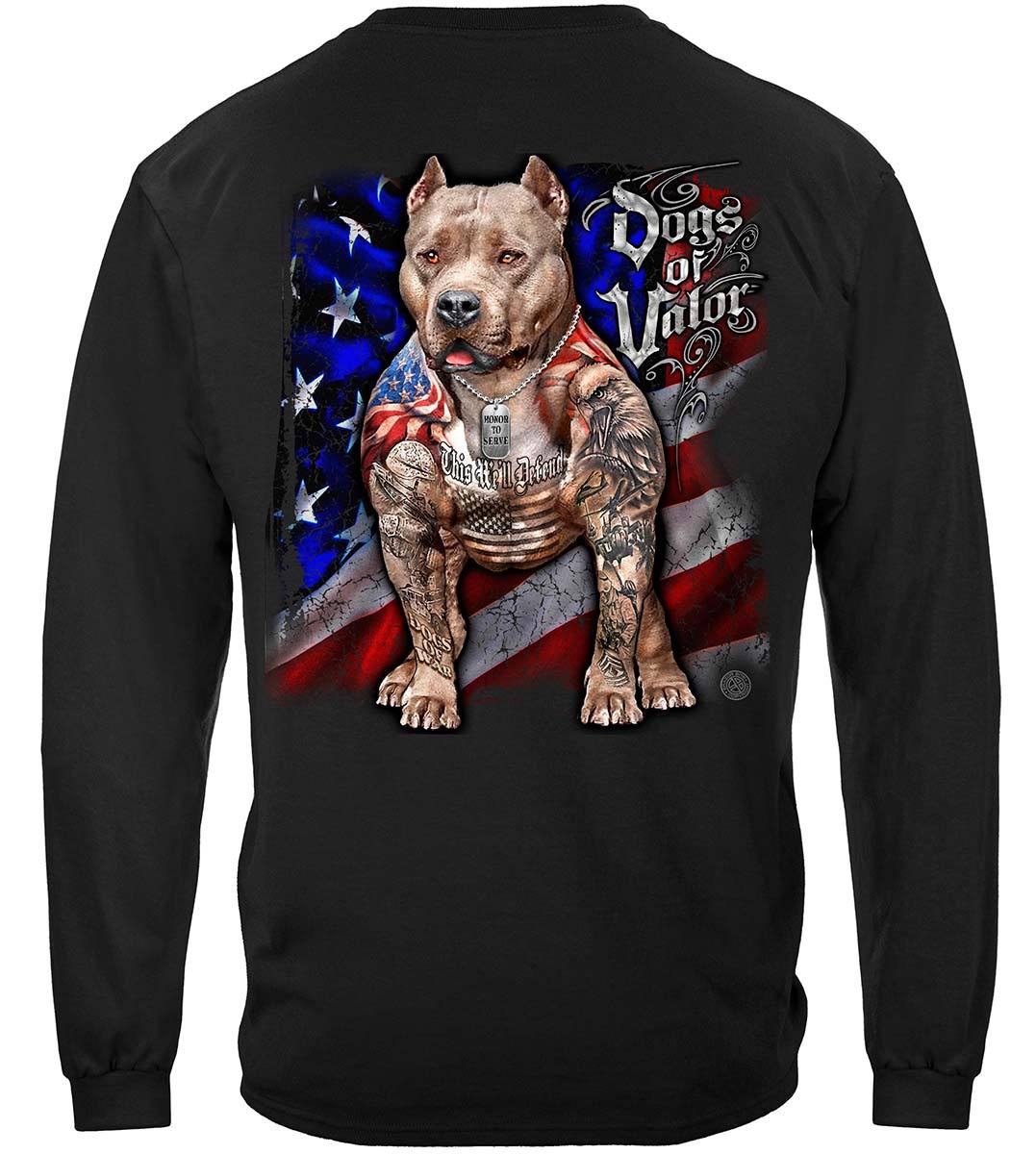 Dogs Of Valor This We'll Defend Pit Bull Premium Long Sleeves