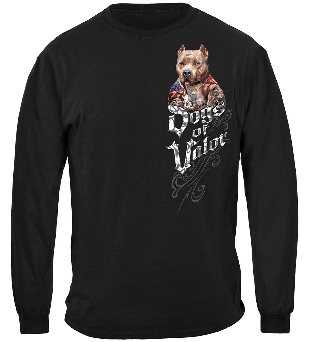Vintage 90s Era Double-sided Rude Dogs Pitbull Skull And