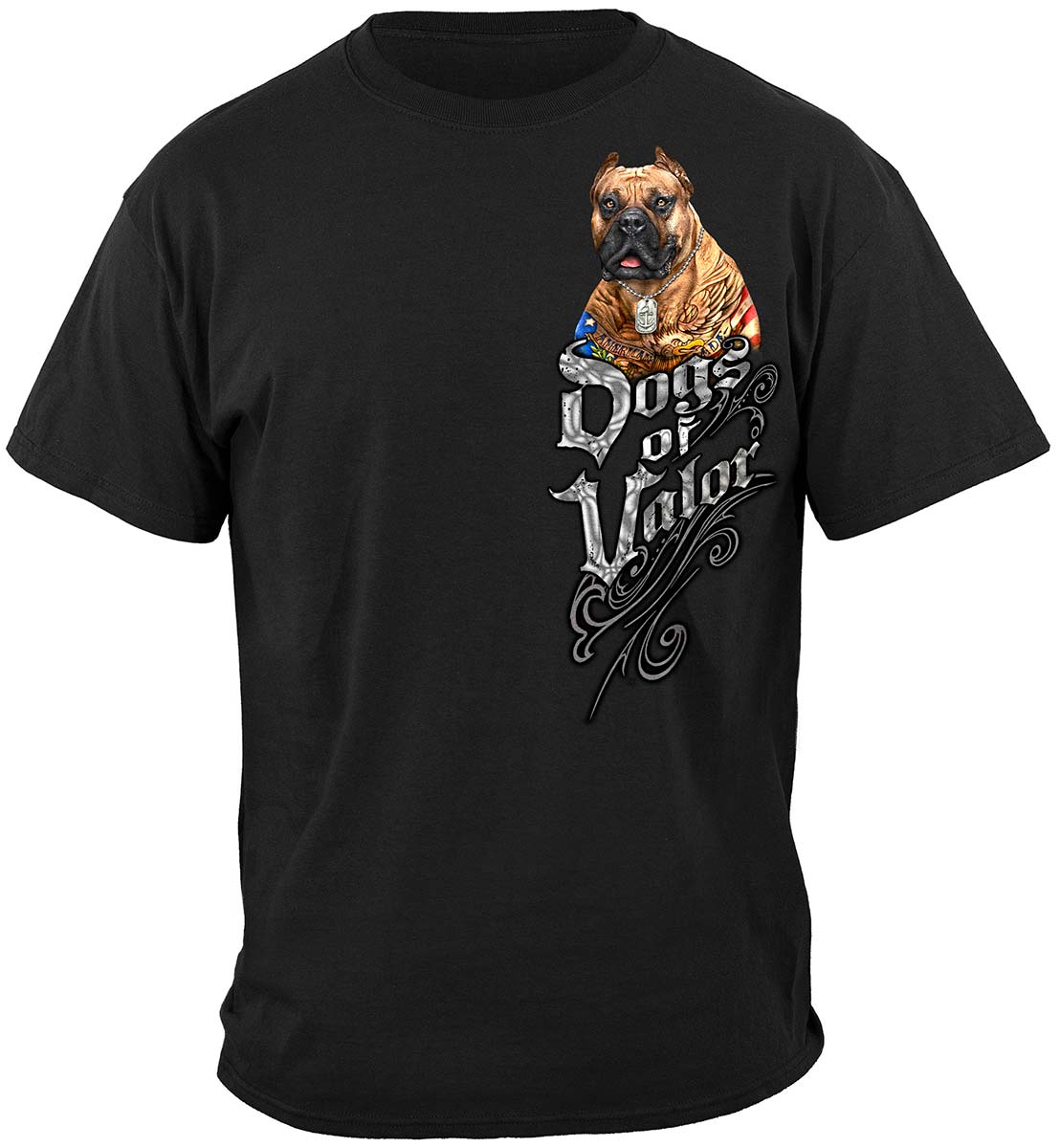 Dogs Of Valor American Made Pit Bull Premium Long Sleeves