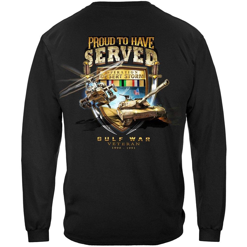 Desert Storm Proud To Have Served Premium Men&#39;s Hooded Sweat Shirt