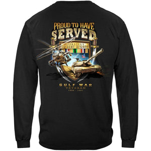 More Picture, Desert Storm Proud To Have Served Premium Men's Hooded Sweat Shirt
