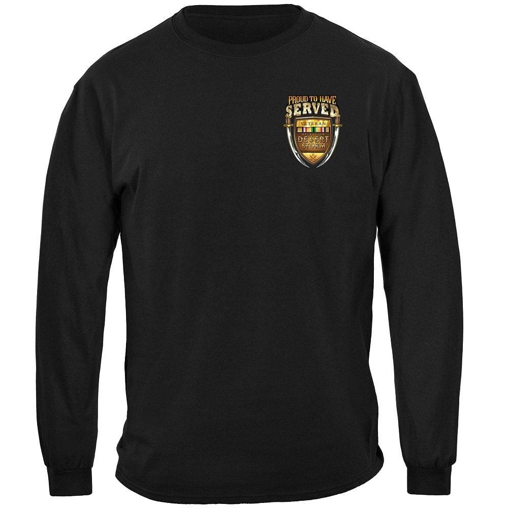 Desert Storm Proud To Have Served Premium Men&#39;s Hooded Sweat Shirt