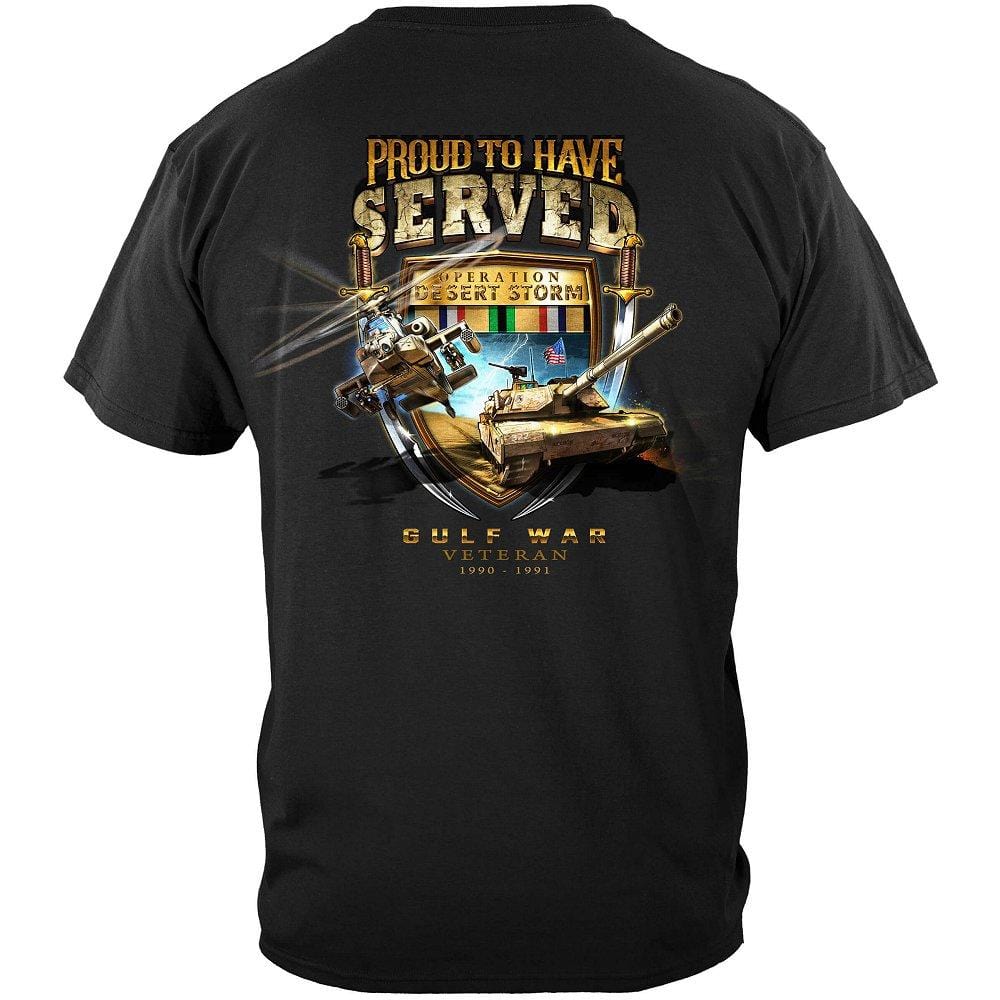 Desert Storm Proud To Have Served Premium Men&#39;s Hooded Sweat Shirt