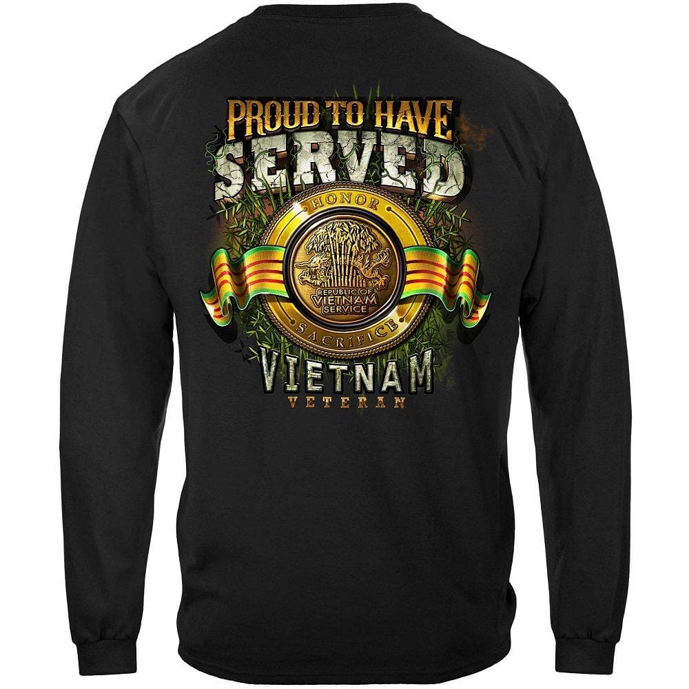 Vietnam Proud To Have Served Premium Men&#39;s Hooded Sweat Shirt