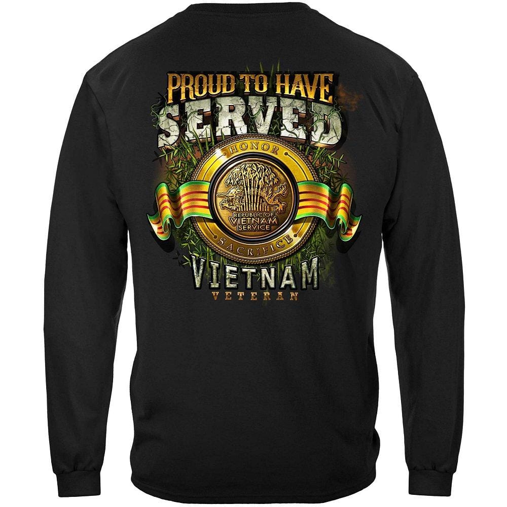 Vietnam Proud To Have Served Premium Men's Long Sleeve
