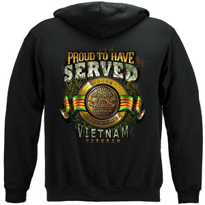 More Picture, Vietnam Proud To Have Served Premium Men's Hooded Sweat Shirt