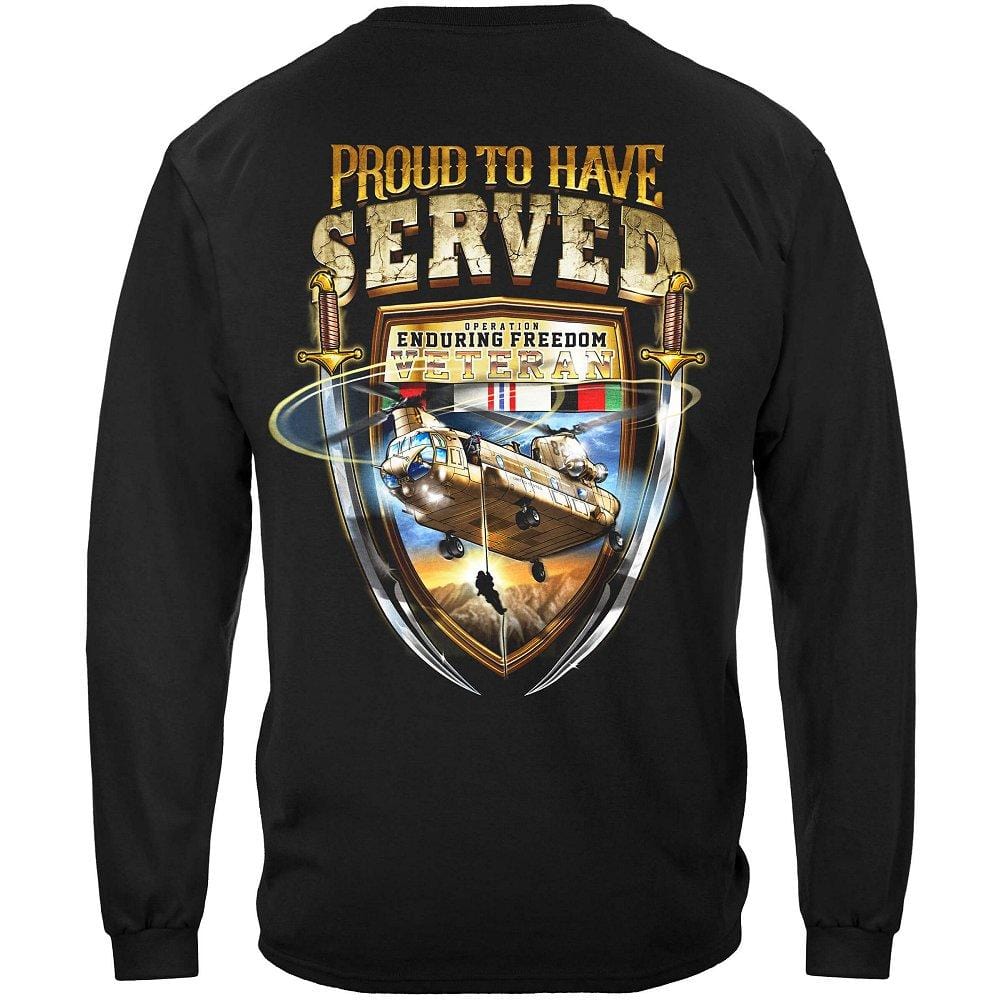 Proud To Have Served Enduring Freedom Premium Men&#39;s Long Sleeve