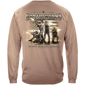 More Picture, Brotherhood No One Gets Left Behind Premium Men's Hooded Sweat Shirt