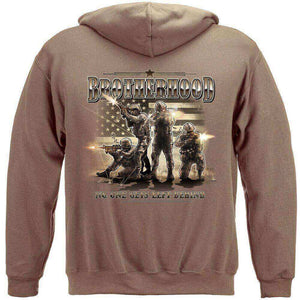 More Picture, Brotherhood No One Gets Left Behind Premium Men's Hooded Sweat Shirt