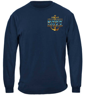 More Picture, US NAVY Pride Runs Deep Premium Hooded Sweat Shirt