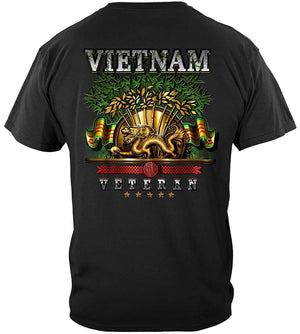 More Picture, Vietnam Veteran Ribbon Proud to have Served Premium Long Sleeves