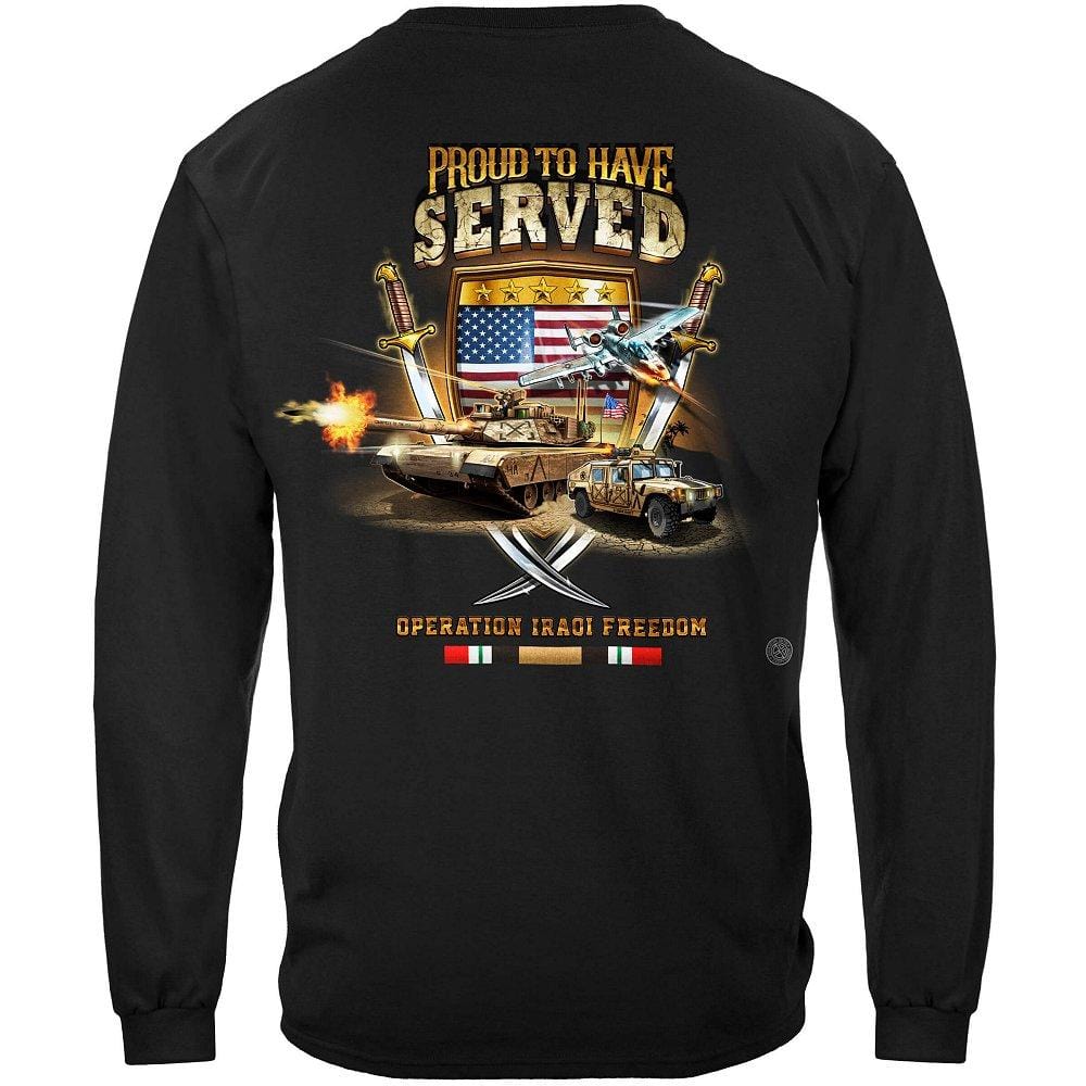 IRAQI Freedom Veteran Proud To Have Served Premium Men&#39;s T-Shirt