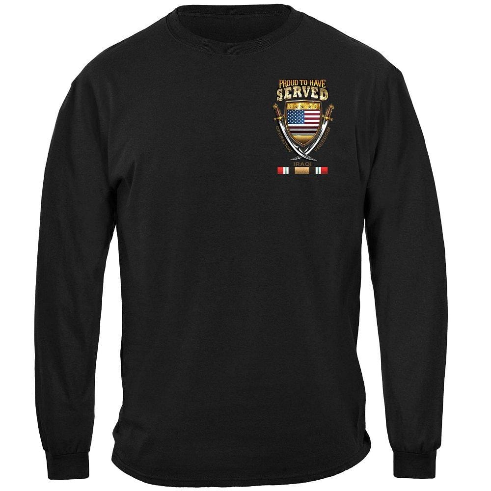IRAQI Freedom Veteran Proud To Have Served Premium Men&#39;s Long Sleeve