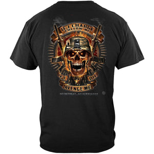More Picture, Skull of Doom If I Die Avenge Me, No Retreat Premium Men's T-Shirt