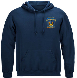 More Picture, US NAVY Anchors Aweigh Defend And Destroy Premium Long Sleeves