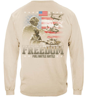 More Picture, Freedom Full Battle Rattle Premium Hooded Sweat Shirt