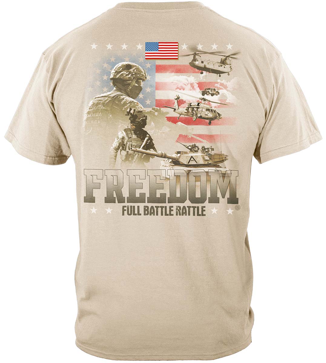 Freedom Full Battle Rattle Premium Hooded Sweat Shirt