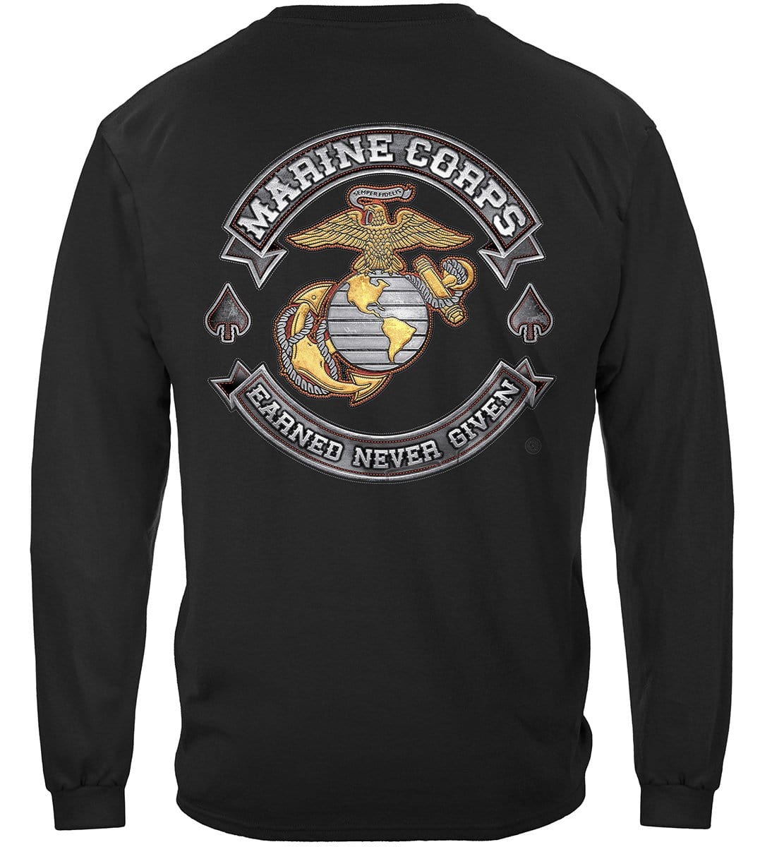 USMC Marine Corps Rider Premium Hooded Sweat Shirt