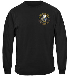 More Picture, USN US NAVY Sea Bees Biker MC Premium Hooded Sweat Shirt