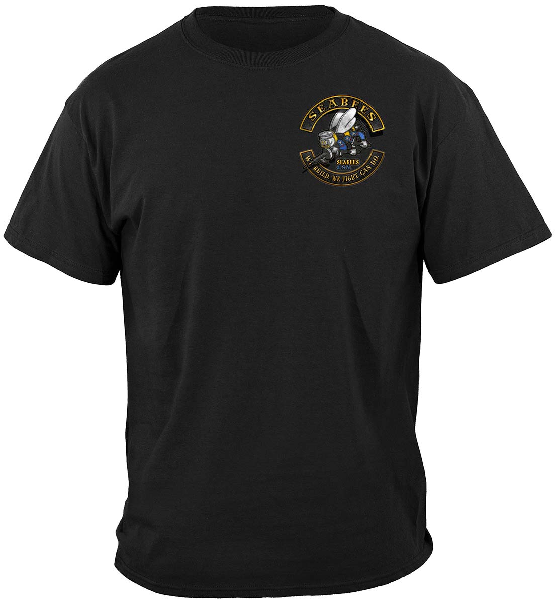USN US NAVY Sea Bees Biker MC Premium T-Shirt