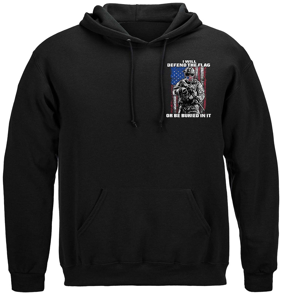 American Flag Defend Or Be Buried Or Be Buried In It Premium Long Sleeves