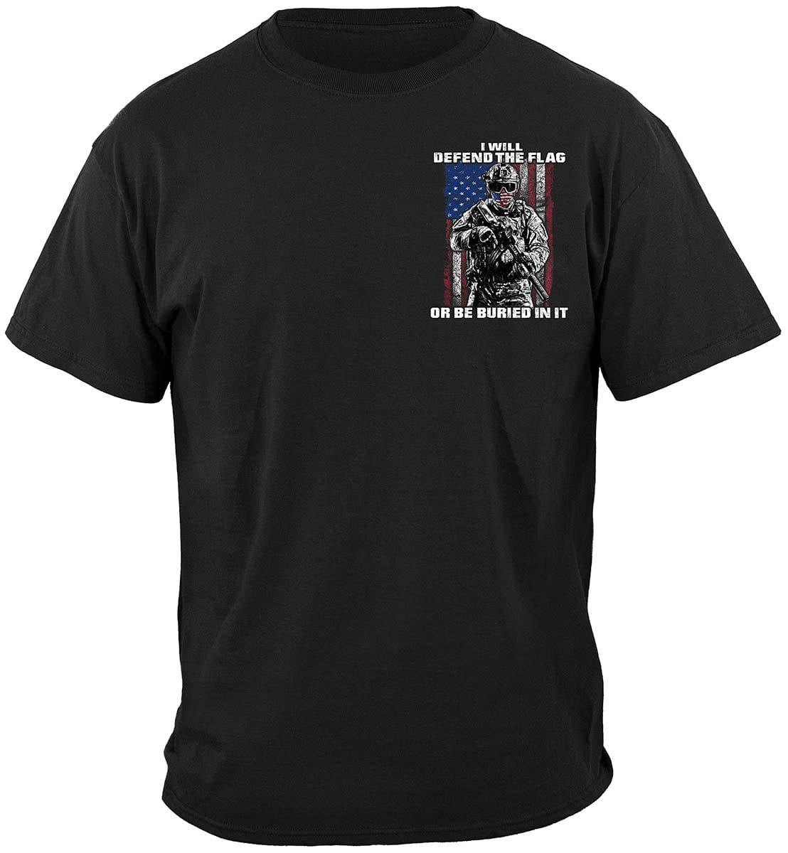 American Flag Defend Or Be Buried Or Be Buried In It Premium Long Sleeves
