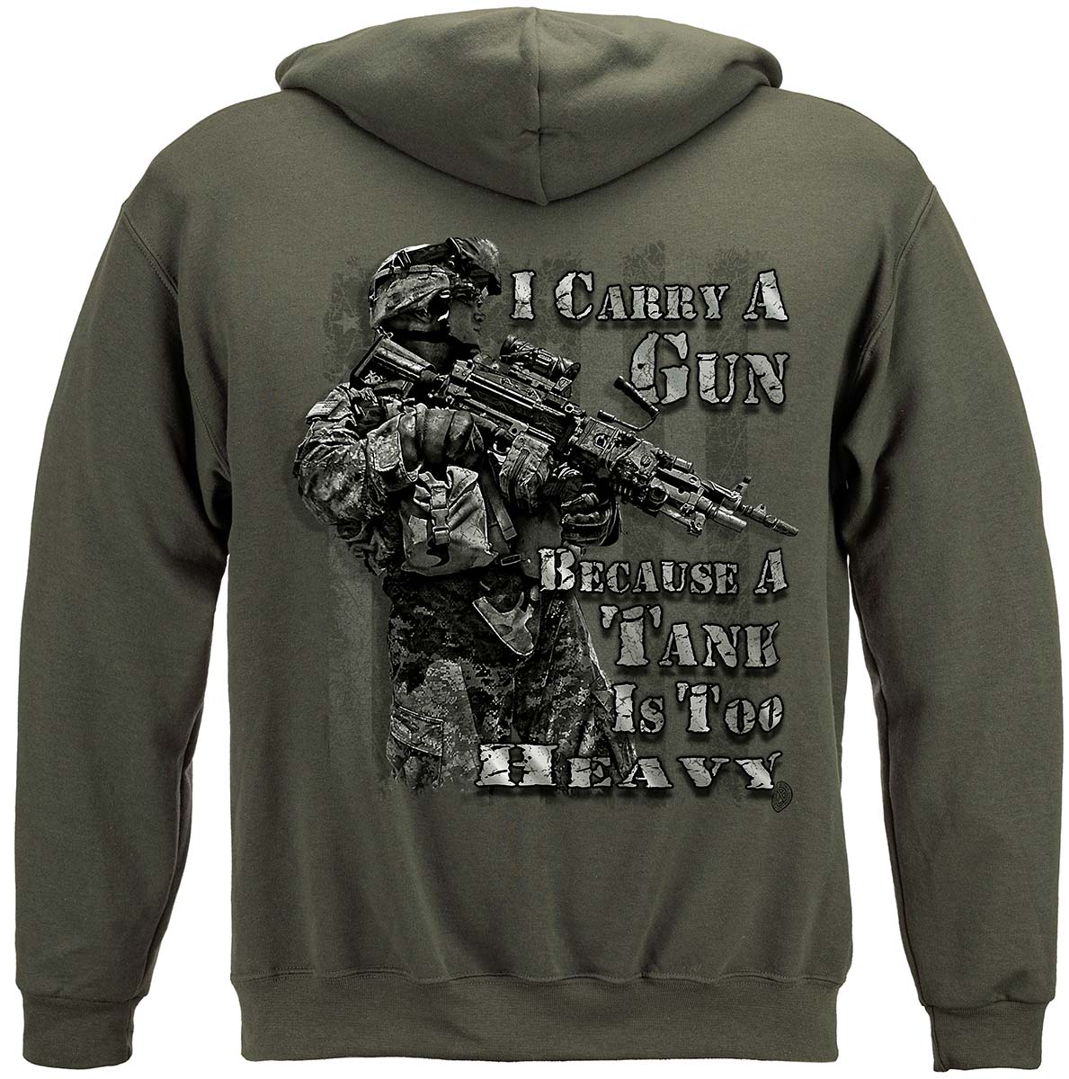 I Carry A Gun Tank Is Too Heavy Premium T-Shirt