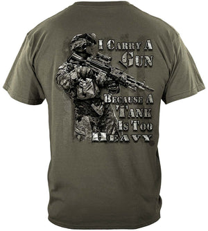 More Picture, I Carry A Gun Tank Is Too Heavy Premium T-Shirt