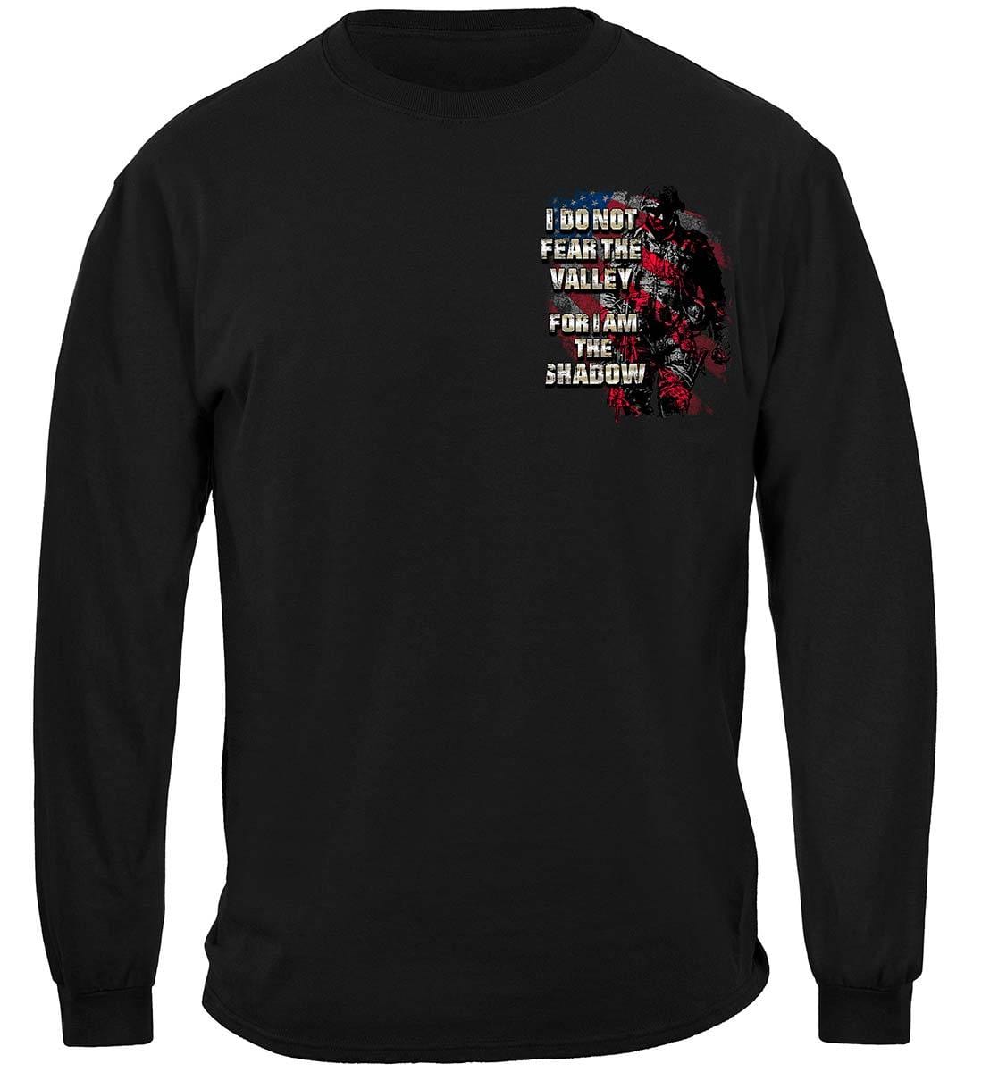 American Flag Soldier I Am The Shadow Premium Hooded Sweat Shirt