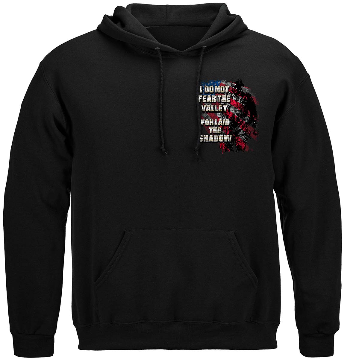 American Flag Soldier I Am The Shadow Premium Hooded Sweat Shirt
