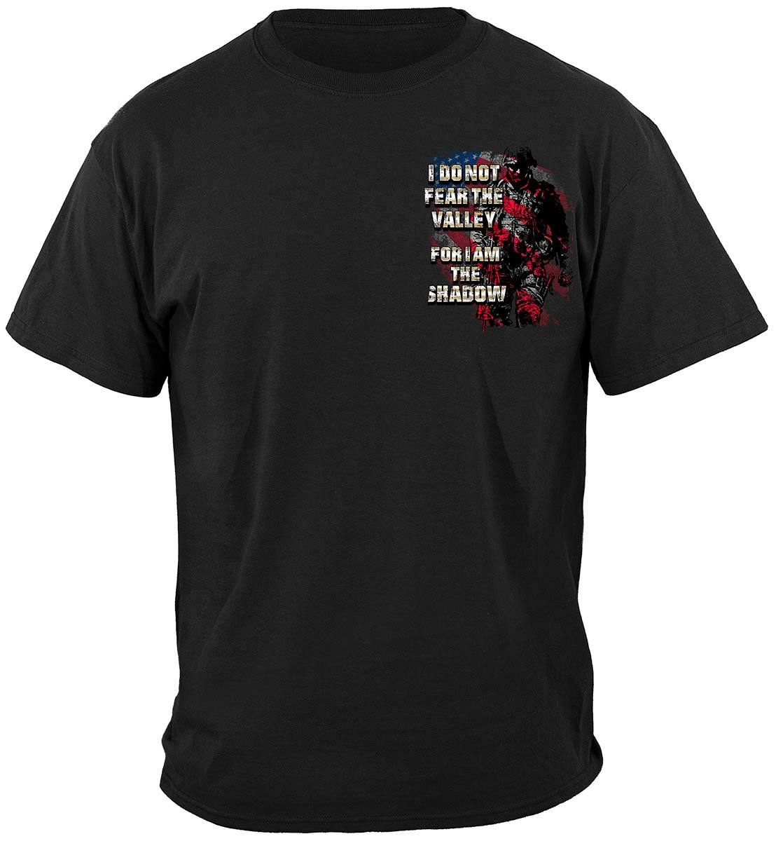 American Flag Soldier I Am The Shadow Premium Hooded Sweat Shirt