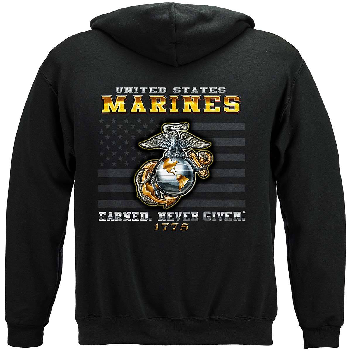 Marine Corps USMC Earned Never Given Premium Long Sleeves