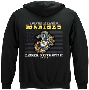 More Picture, Marine Corps USMC Earned Never Given Premium Long Sleeves