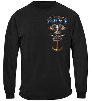 More Picture, US NAVY Vintage Tattoo United States Navy USN Premium Long Sleeves