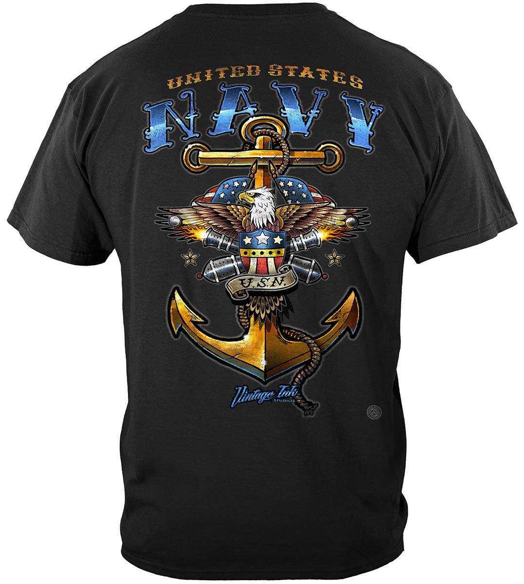 US NAVY Vintage Tattoo United States Navy USN Premium T-Shirt